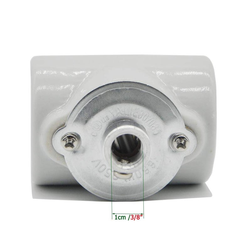 EMNOOTI Dual Bulb Socket, Medium Base E26 Double Light Fixture Socket,Screw Fixing Porcelain E26 Twin Light Socket with Bushing - Image 2